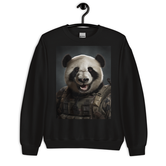 Panda Military Person Sweatshirt
