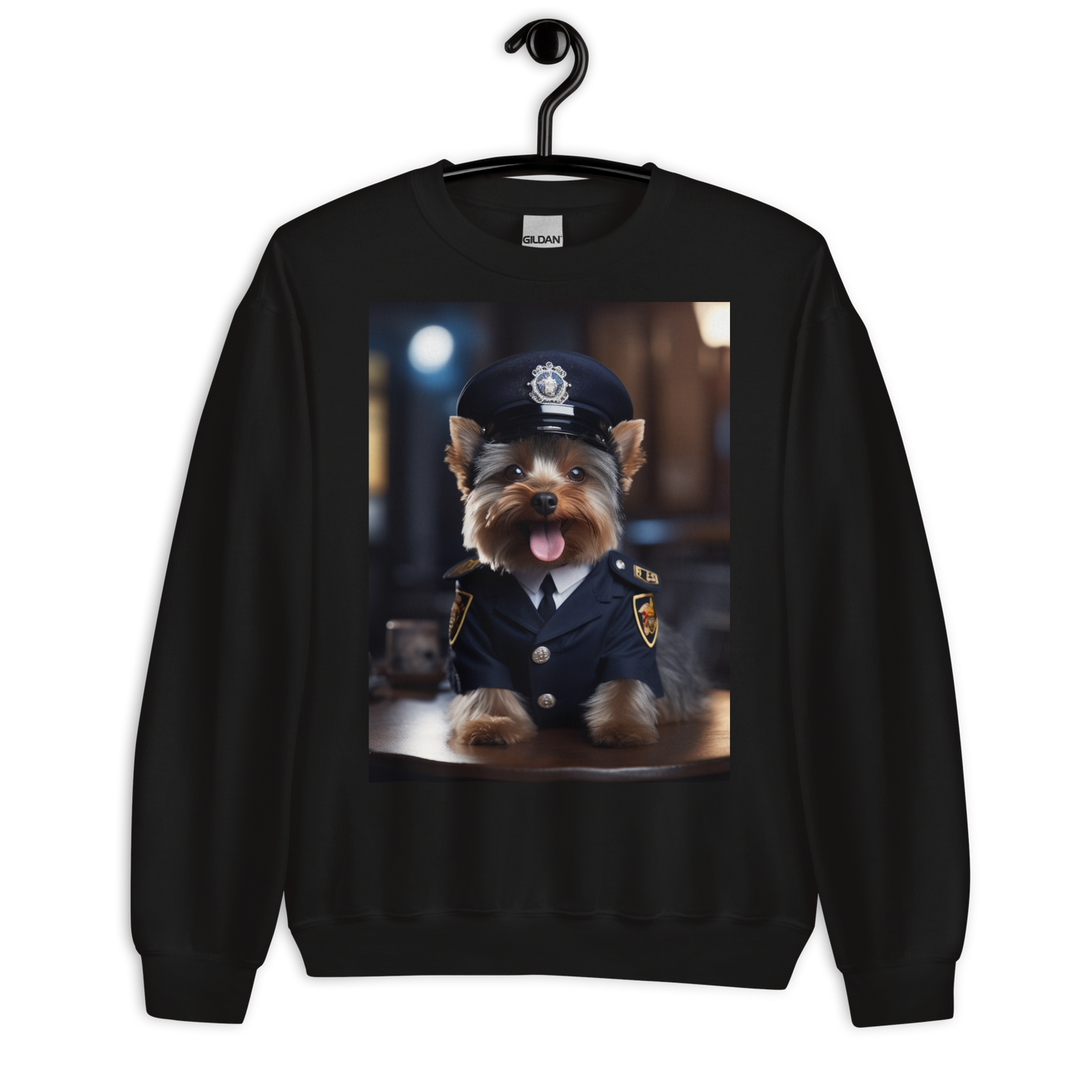 Yorkshire Terrier Police Officer Sweatshirt