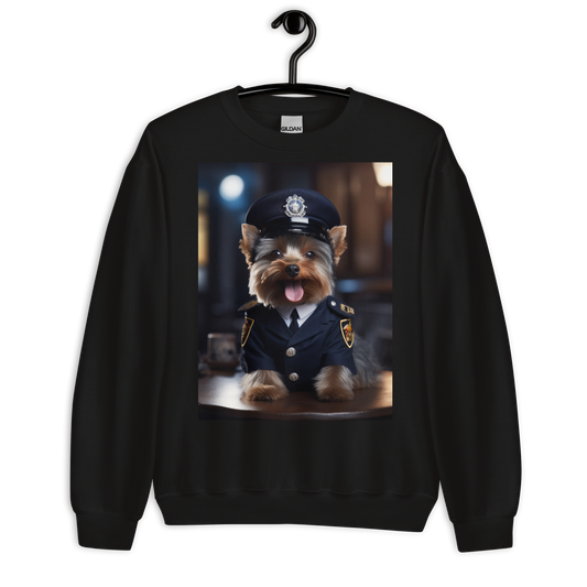 Yorkshire Terrier Police Officer Sweatshirt