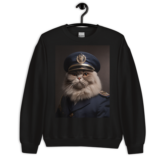Maine Coon Police Officer Sweatshirt