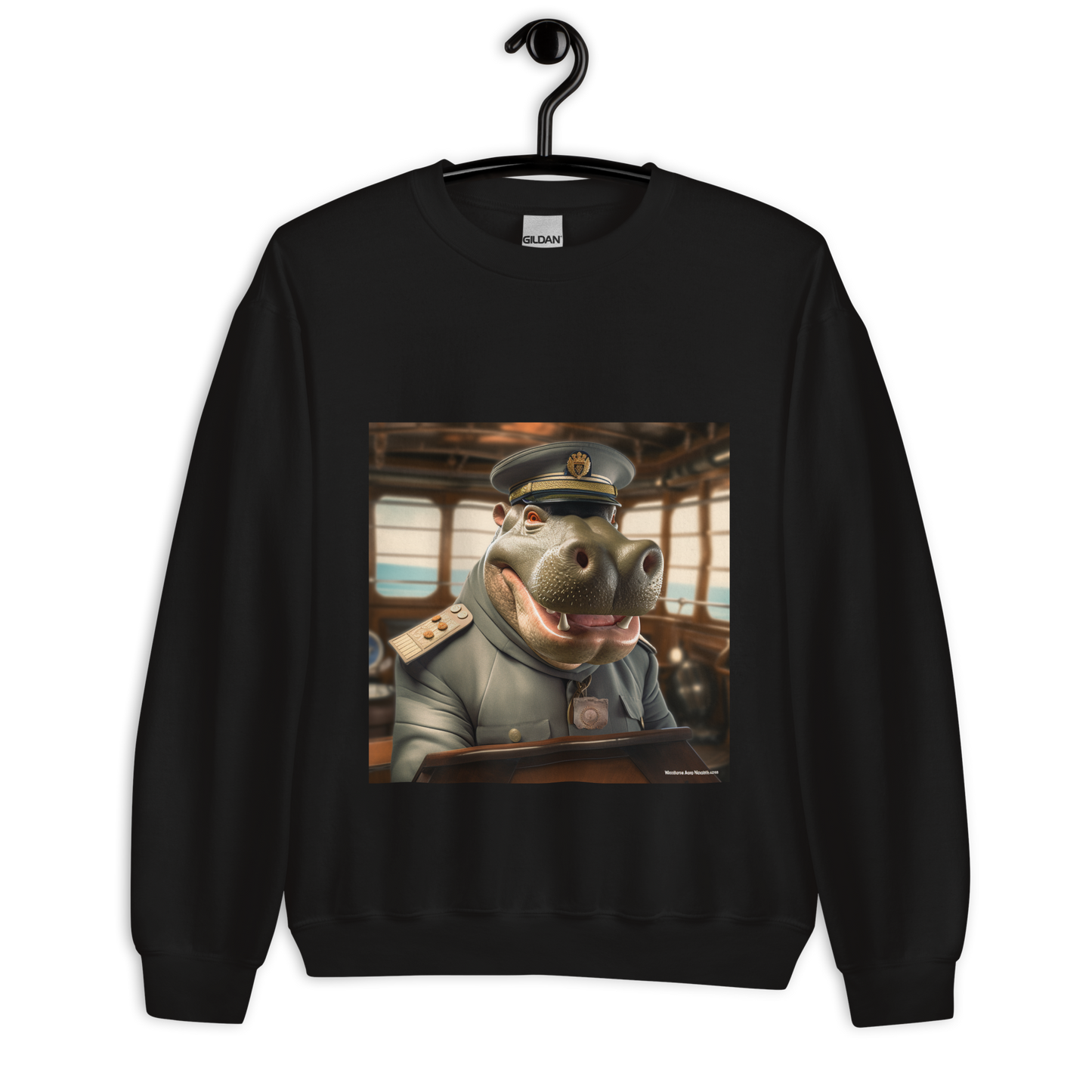 Hippo CruiseShipCaptain Unisex Sweatshirt