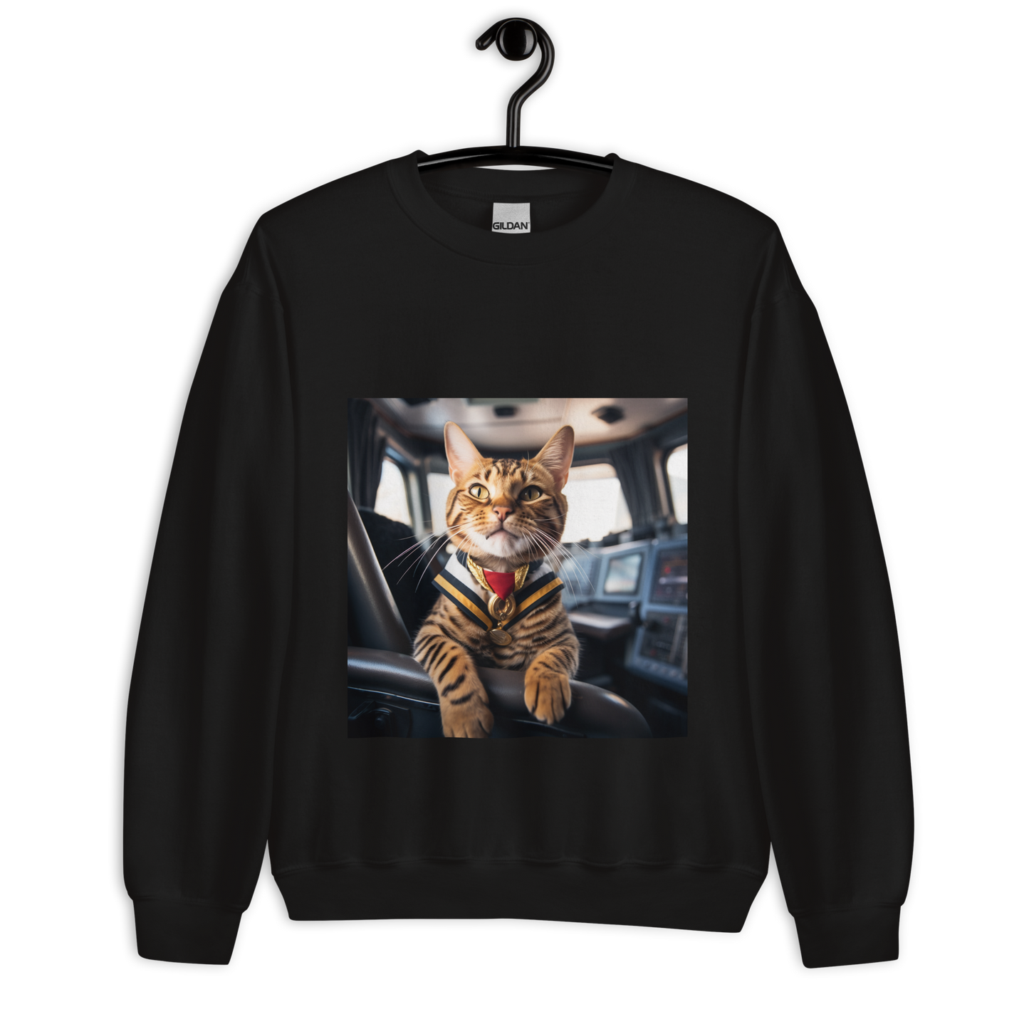 Domestic Shorthair CruiseShipCaptain Unisex Sweatshirt