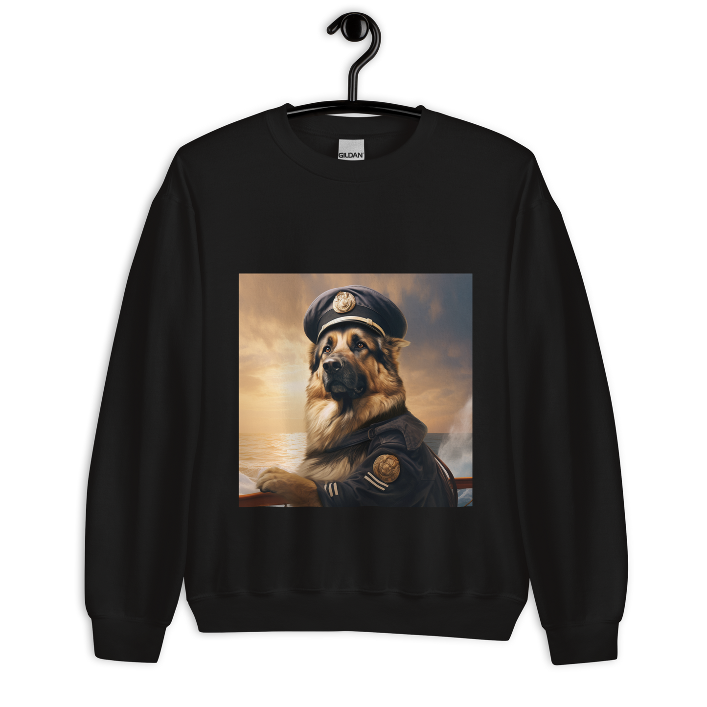 German Shepherd NavyOfficer Unisex Sweatshirt