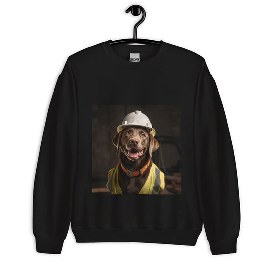 Labrador Retriever ConstructionWorker Unisex Sweatshirt