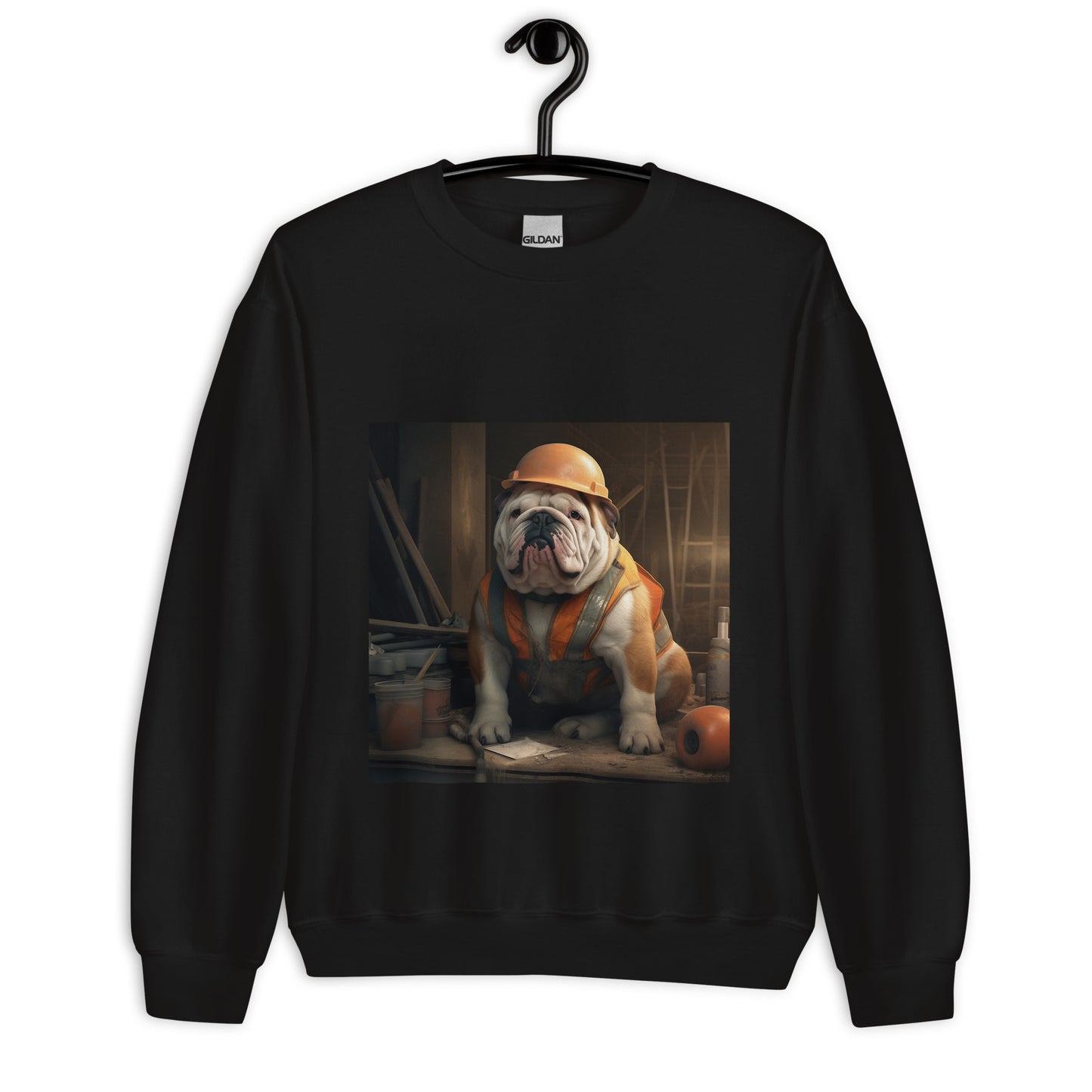 Bulldog ConstructionWorker Unisex Sweatshirt