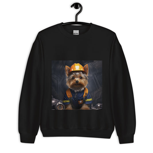 Yorkshire Terrier ConstructionWorker Unisex Sweatshirt