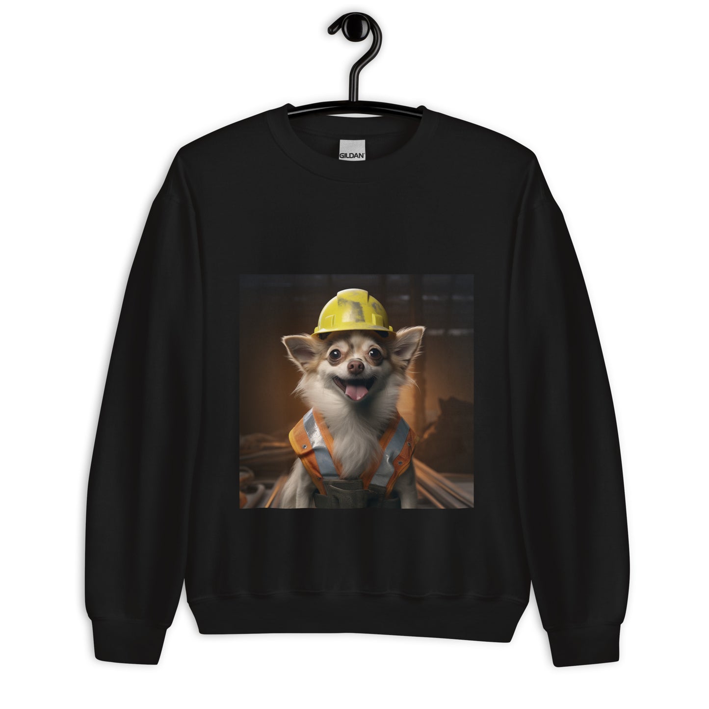 Chihuahua ConstructionWorker Unisex Sweatshirt