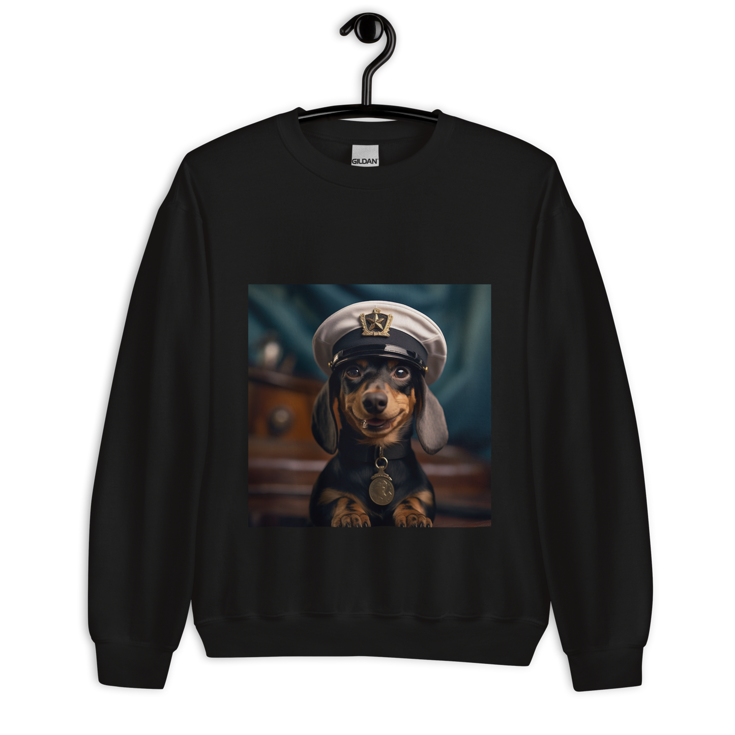 Dachshund NavyOfficer Unisex Sweatshirt