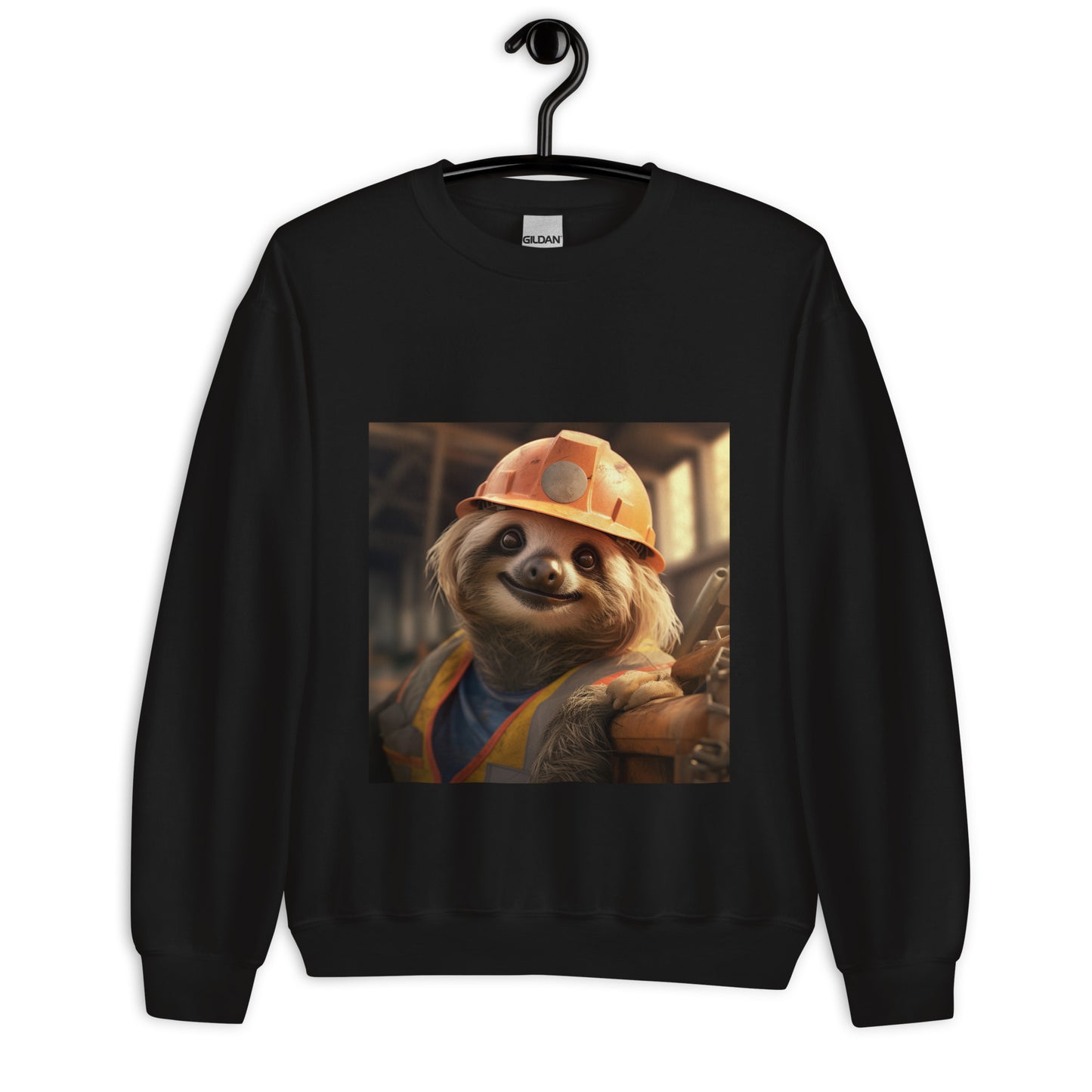 Sloth ConstructionWorker Unisex Sweatshirt