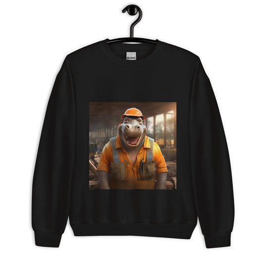 Hippo ConstructionWorker Unisex Sweatshirt