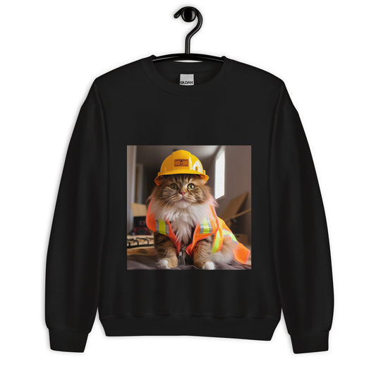 Maine Coon ConstructionWorker Unisex Sweatshirt