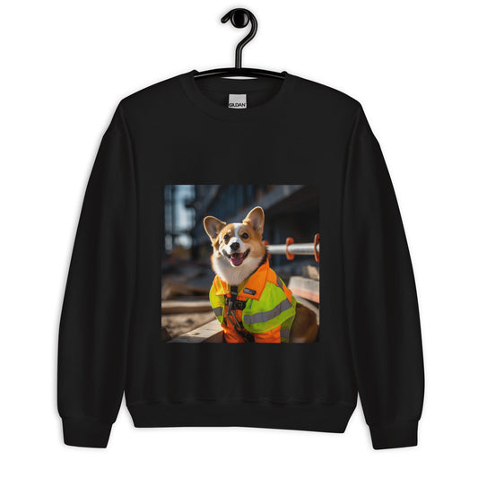 Pembroke Welsh Corgi ConstructionWorker Unisex Sweatshirt