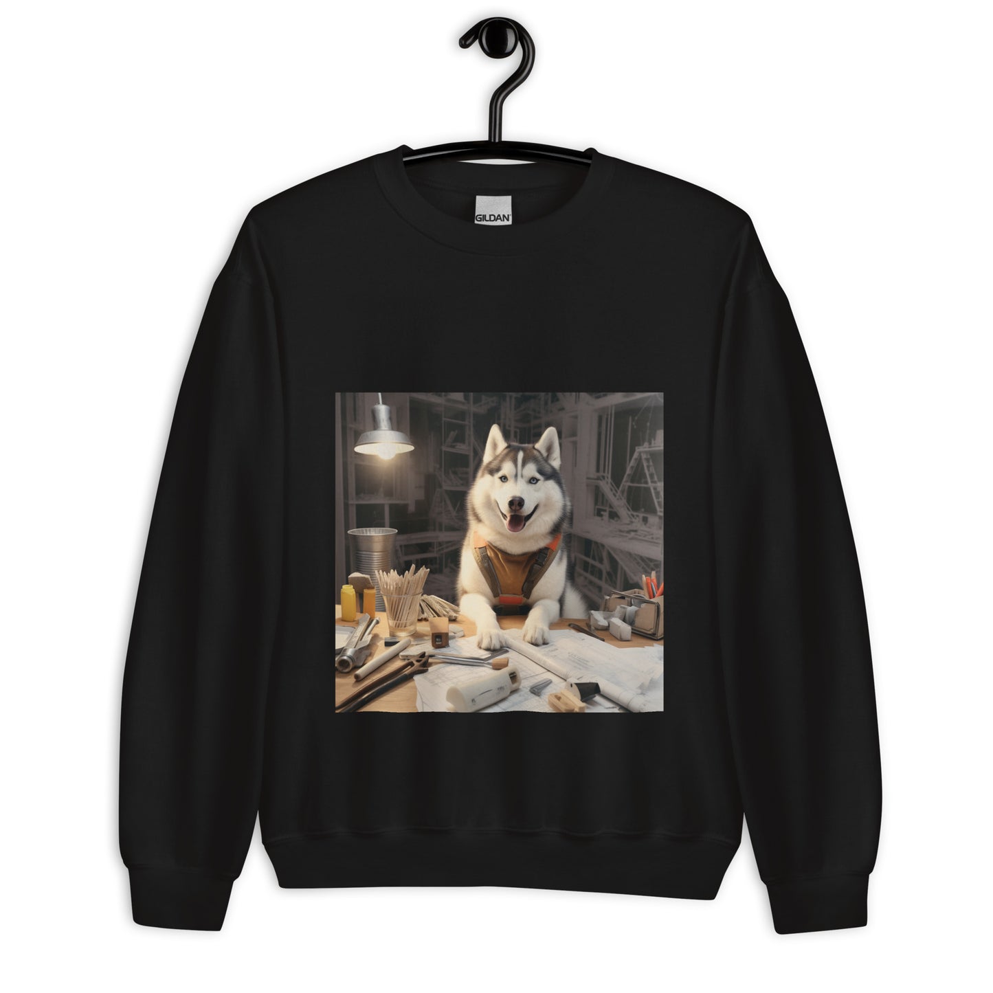 Siberian Husky Architect Unisex Sweatshirt