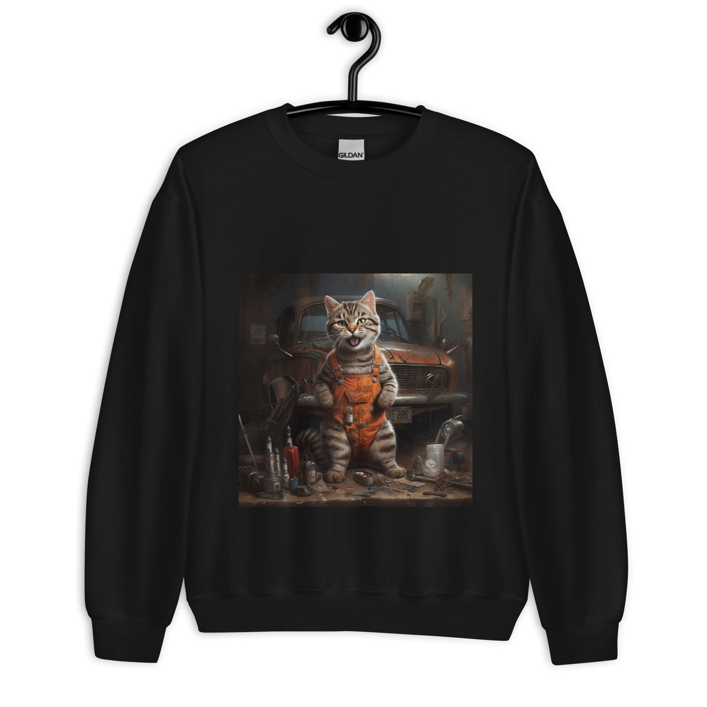 Domestic Shorthair AutoMechanic Unisex Sweatshirt