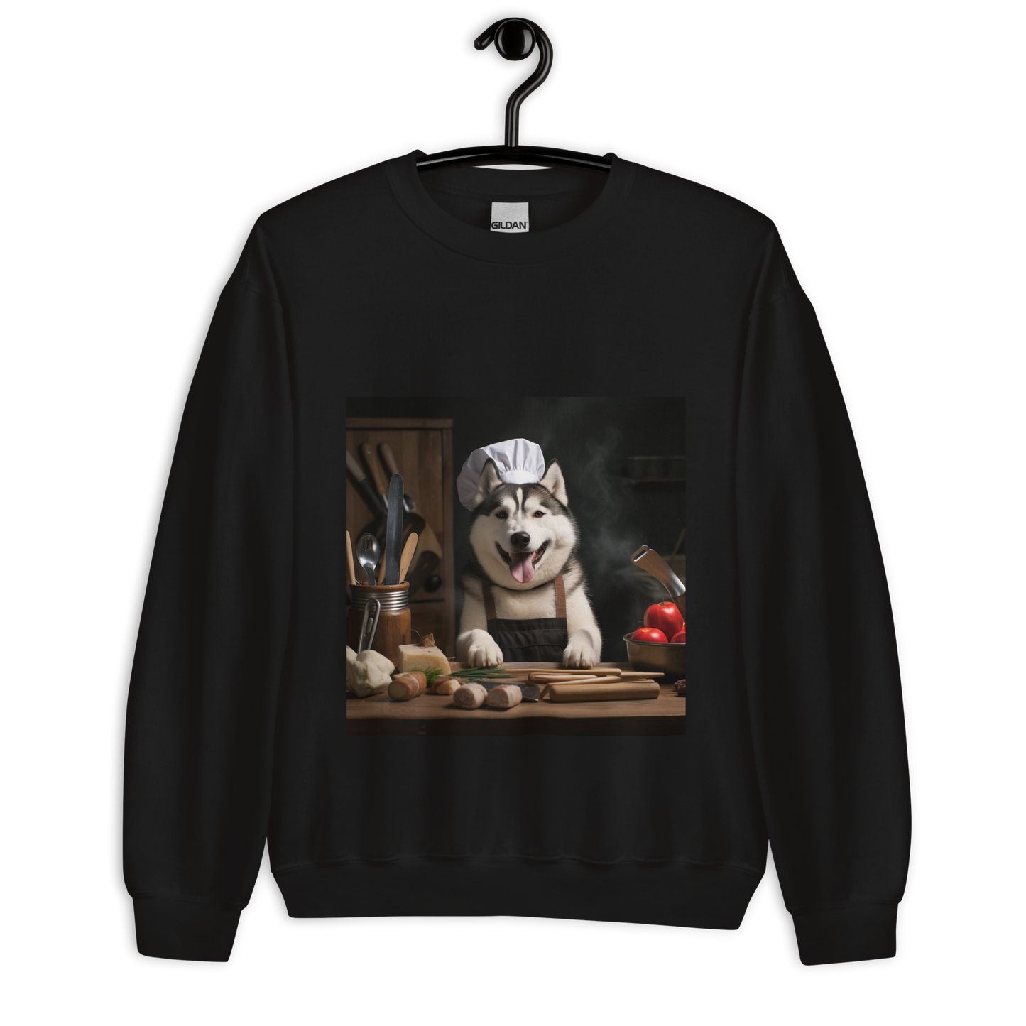 Siberian Husky Chef Unisex Sweatshirt