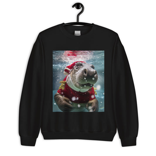 Hippo Christmas Unisex Sweatshirt