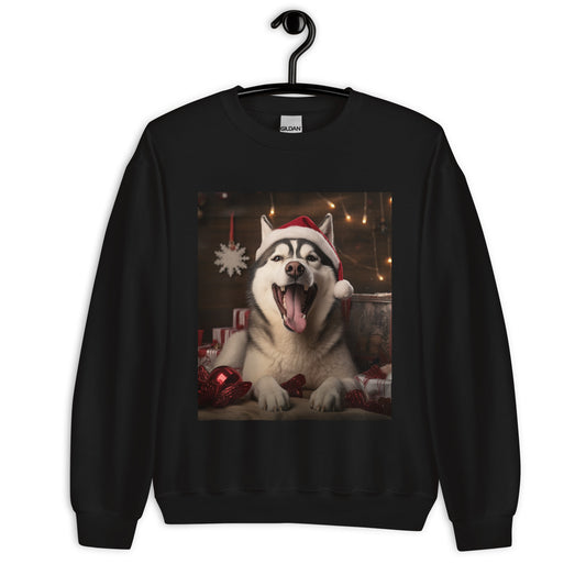Siberian Husky Christmas Unisex Sweatshirt
