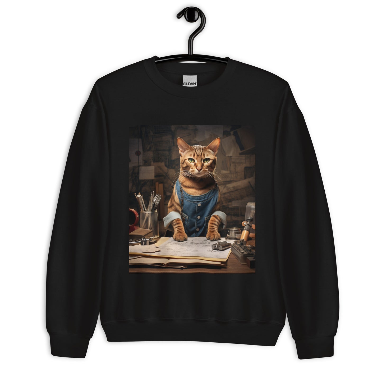 Domestic Shorthair AutoMechanic Unisex Sweatshirt