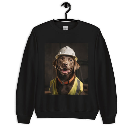 Labrador Retriever ConstructionWorker Unisex Sweatshirt