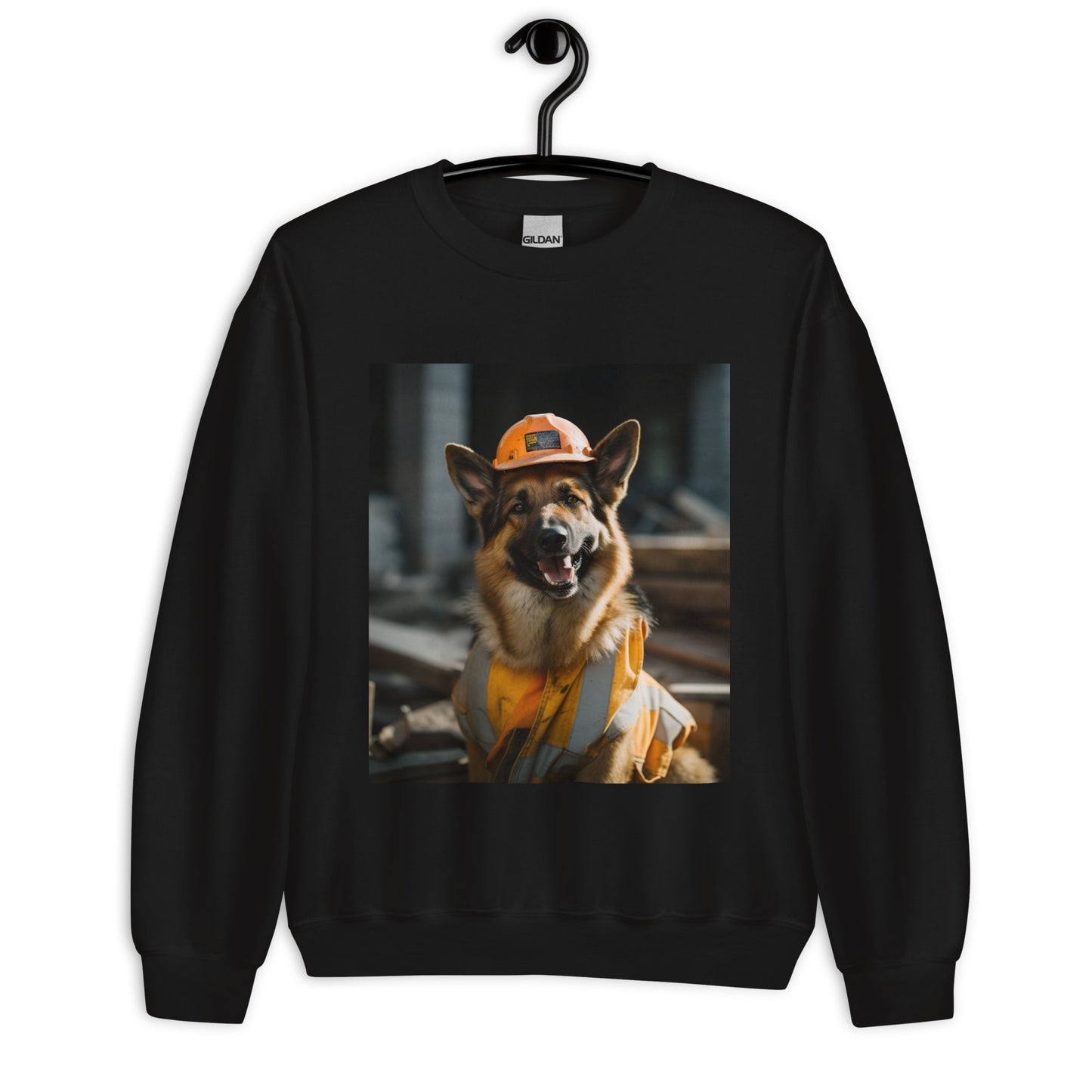 German Shepherd ConstructionWorker Unisex Sweatshirt