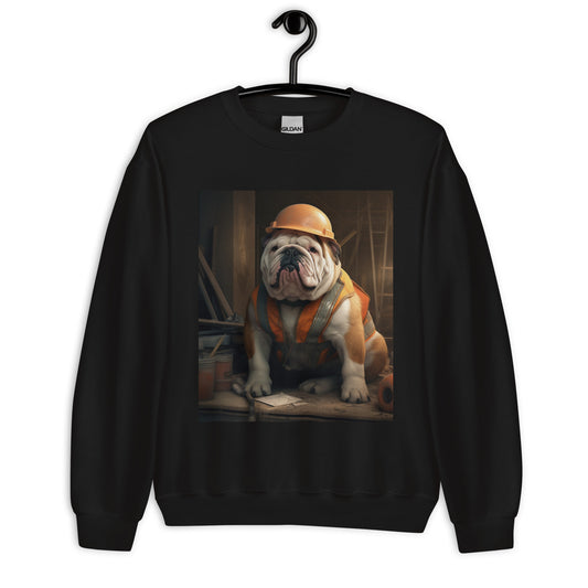 Bulldog ConstructionWorker Unisex Sweatshirt