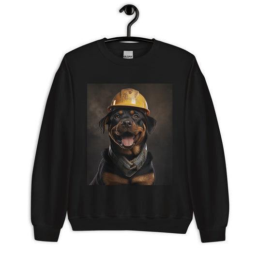 Rottweiler ConstructionWorker Unisex Sweatshirt