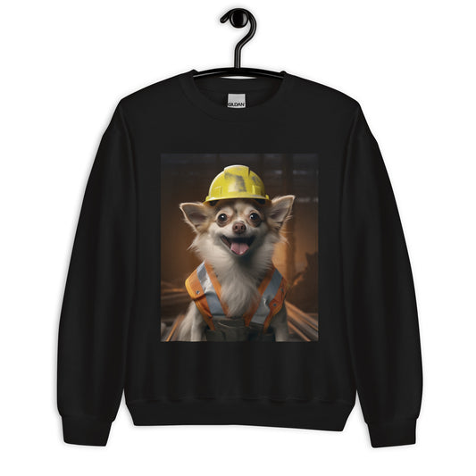 Chihuahua ConstructionWorker Unisex Sweatshirt