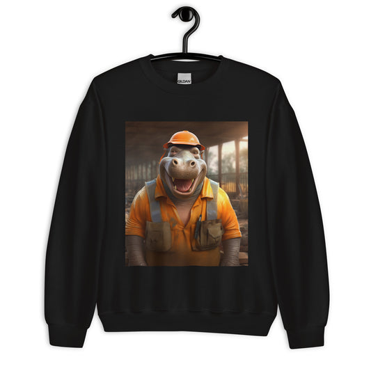 Hippo ConstructionWorker Unisex Sweatshirt