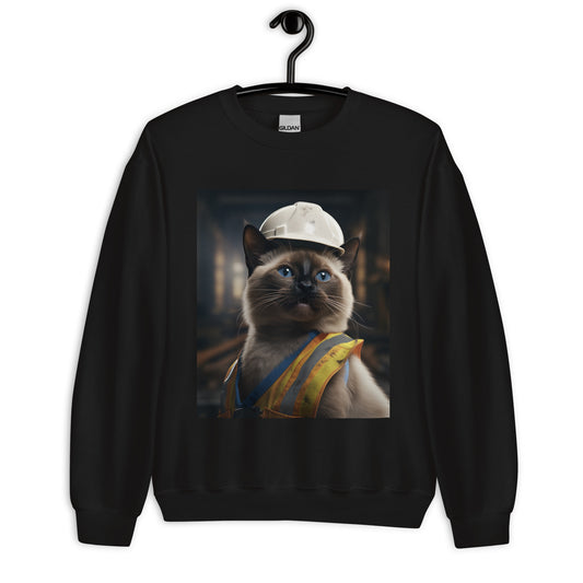 Siamese ConstructionWorker Unisex Sweatshirt