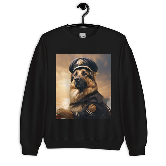 German Shepherd NavyOfficer Unisex Sweatshirt