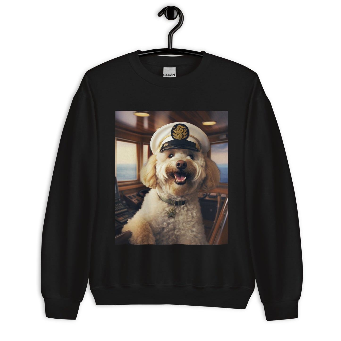 Poodle CruiseShipCaptain Unisex Sweatshirt