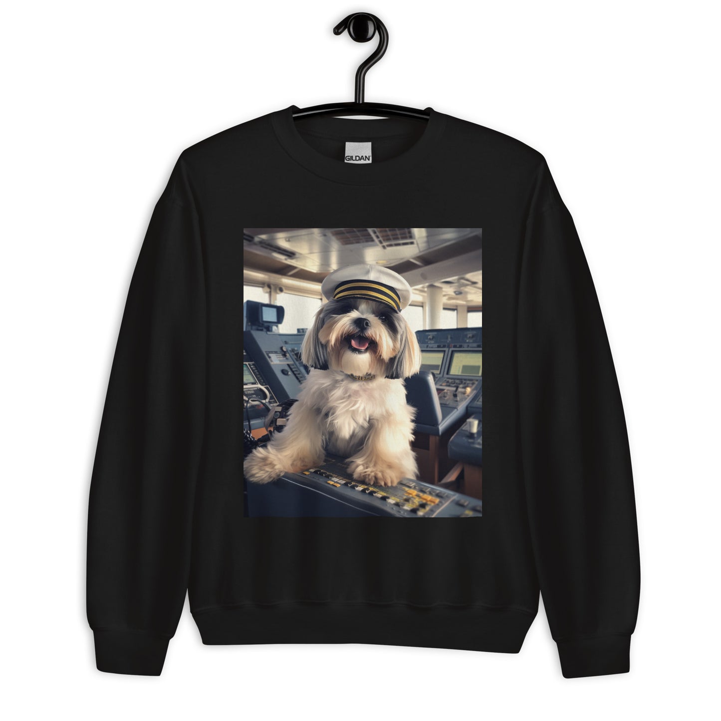 Shih Tzu CruiseShipCaptain Unisex Sweatshirt