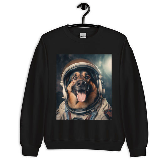 German Shepherd Astronaut Unisex Sweatshirt