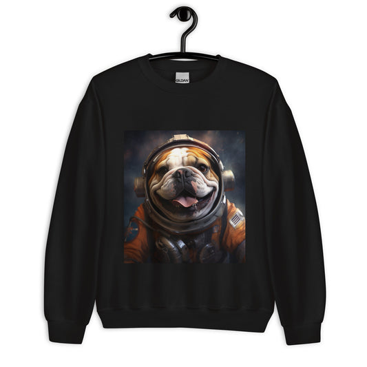 Bulldog Astronaut Unisex Sweatshirt