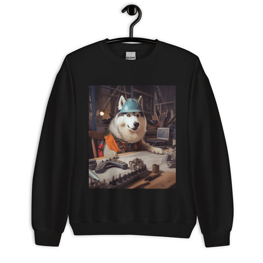Siberian Husky Engineer Unisex Sweatshirt