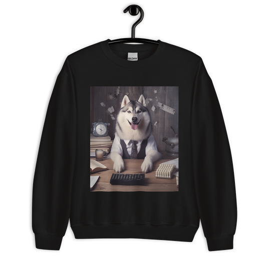 Siberian Husky Accountant Unisex Sweatshirt