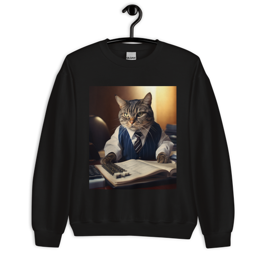 Domestic Shorthair Accountant Unisex Sweatshirt