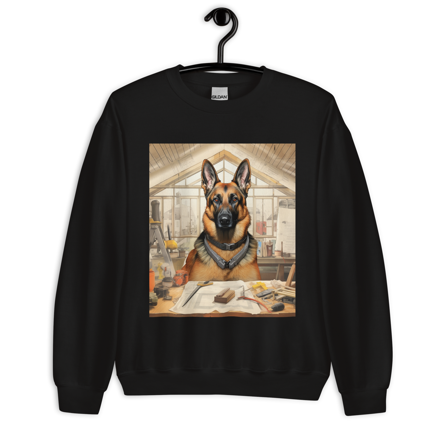 German Shepherd Architect Unisex Sweatshirt