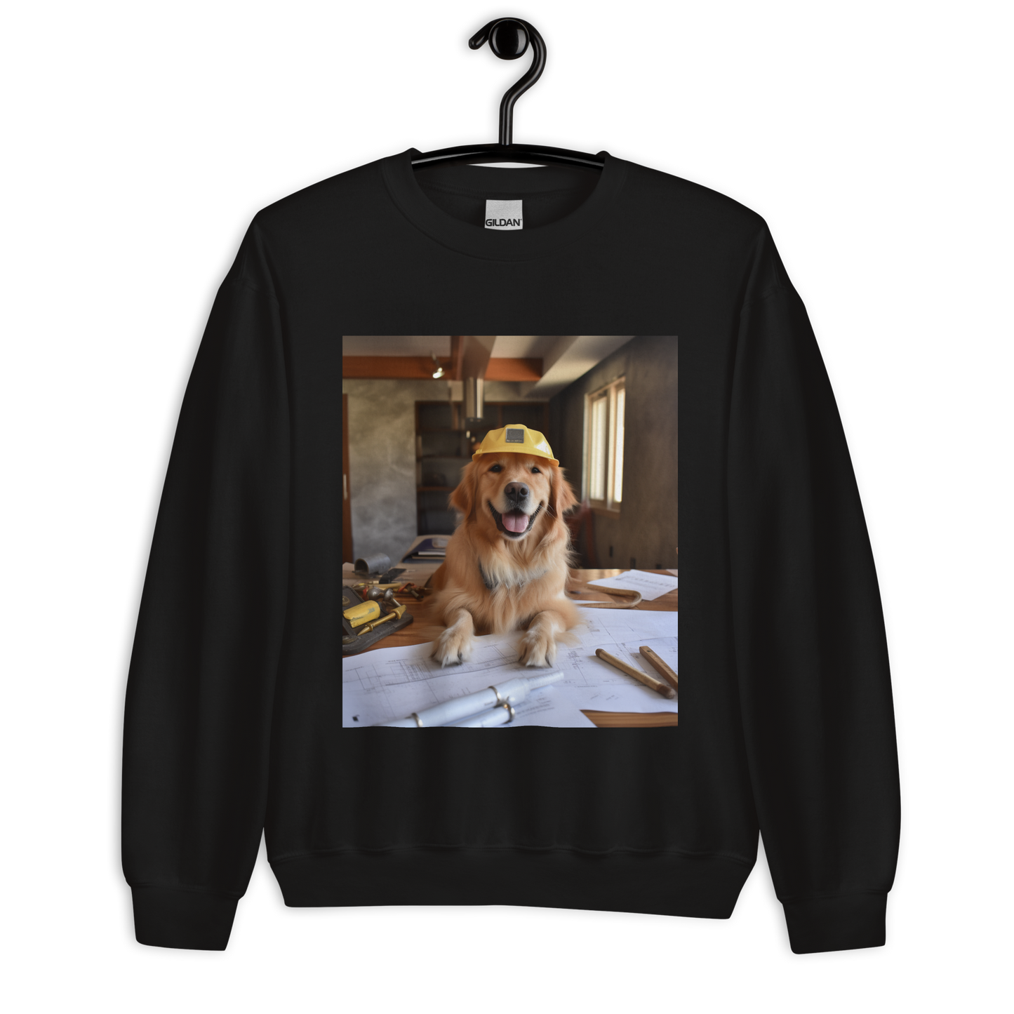 Golden Retriever Architect Unisex Sweatshirt