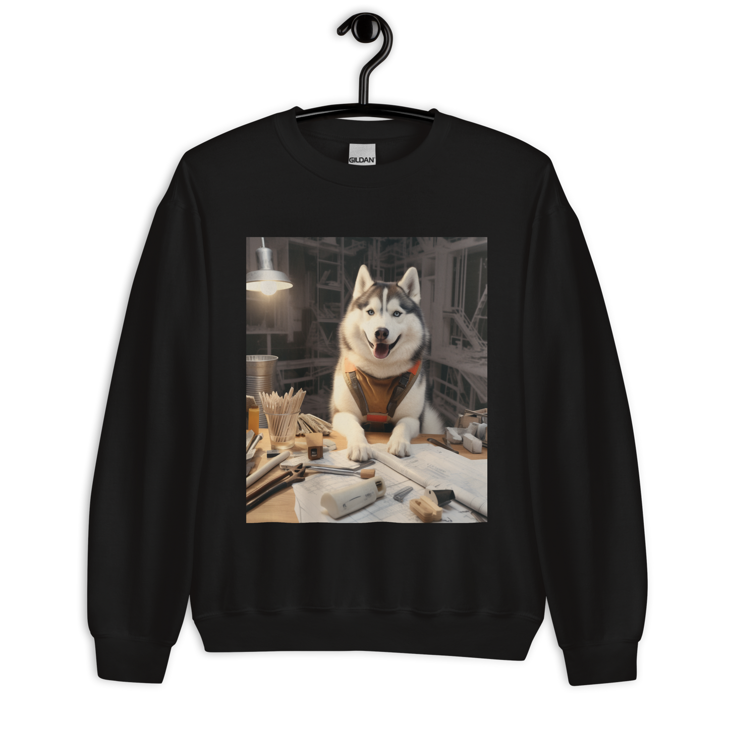 Siberian Husky Architect Unisex Sweatshirt