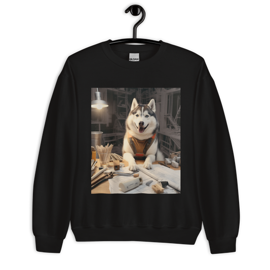 Siberian Husky Architect Unisex Sweatshirt