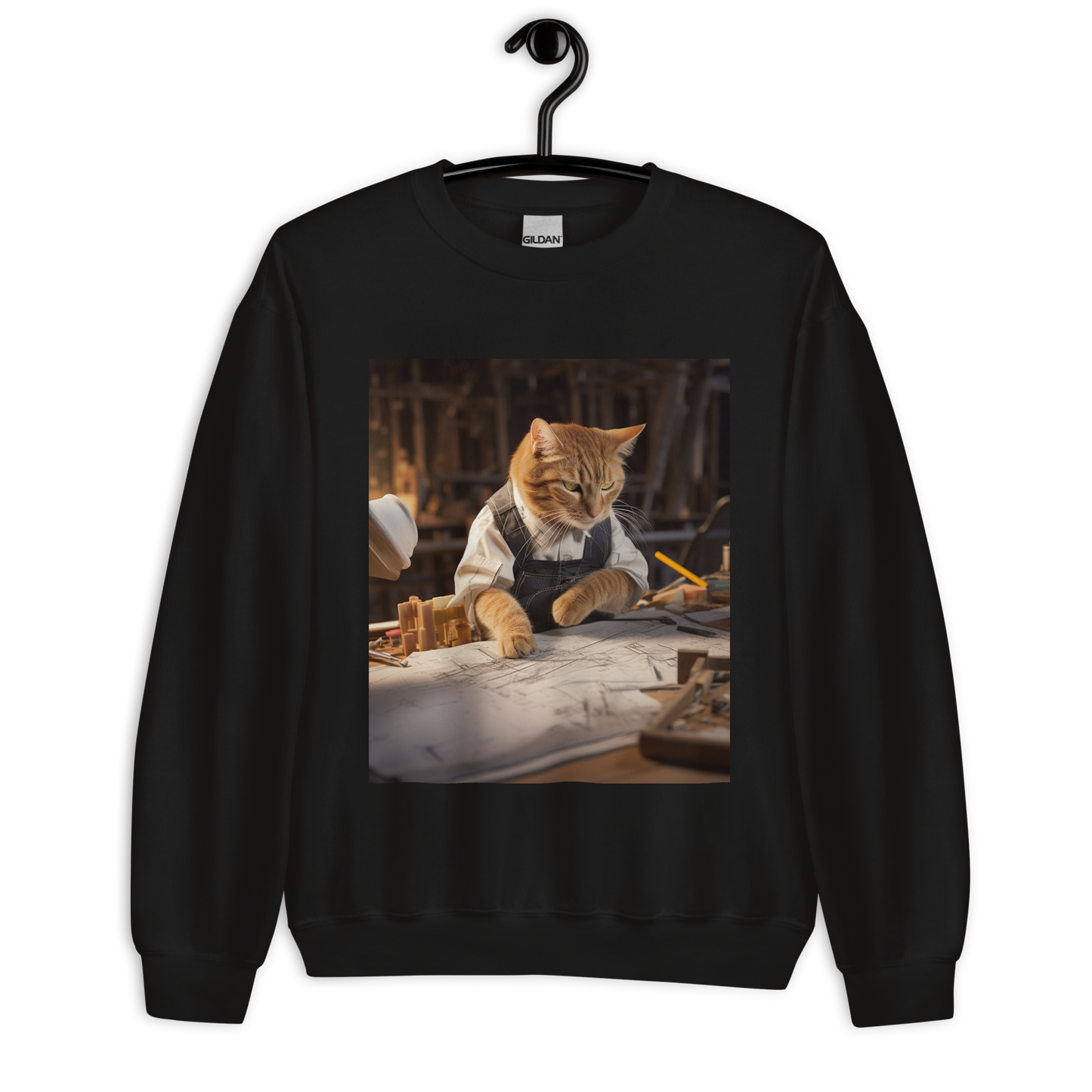 Domestic Shorthair Architect Unisex Sweatshirt