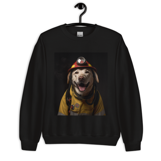 Labrador Retriever Firefighter Unisex Sweatshirt
