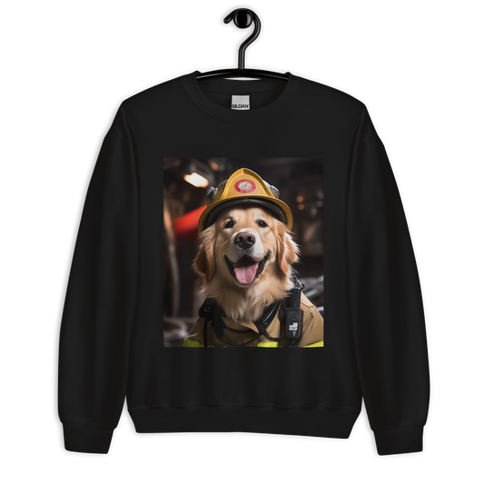 Golden Retriever Firefighter Unisex Sweatshirt