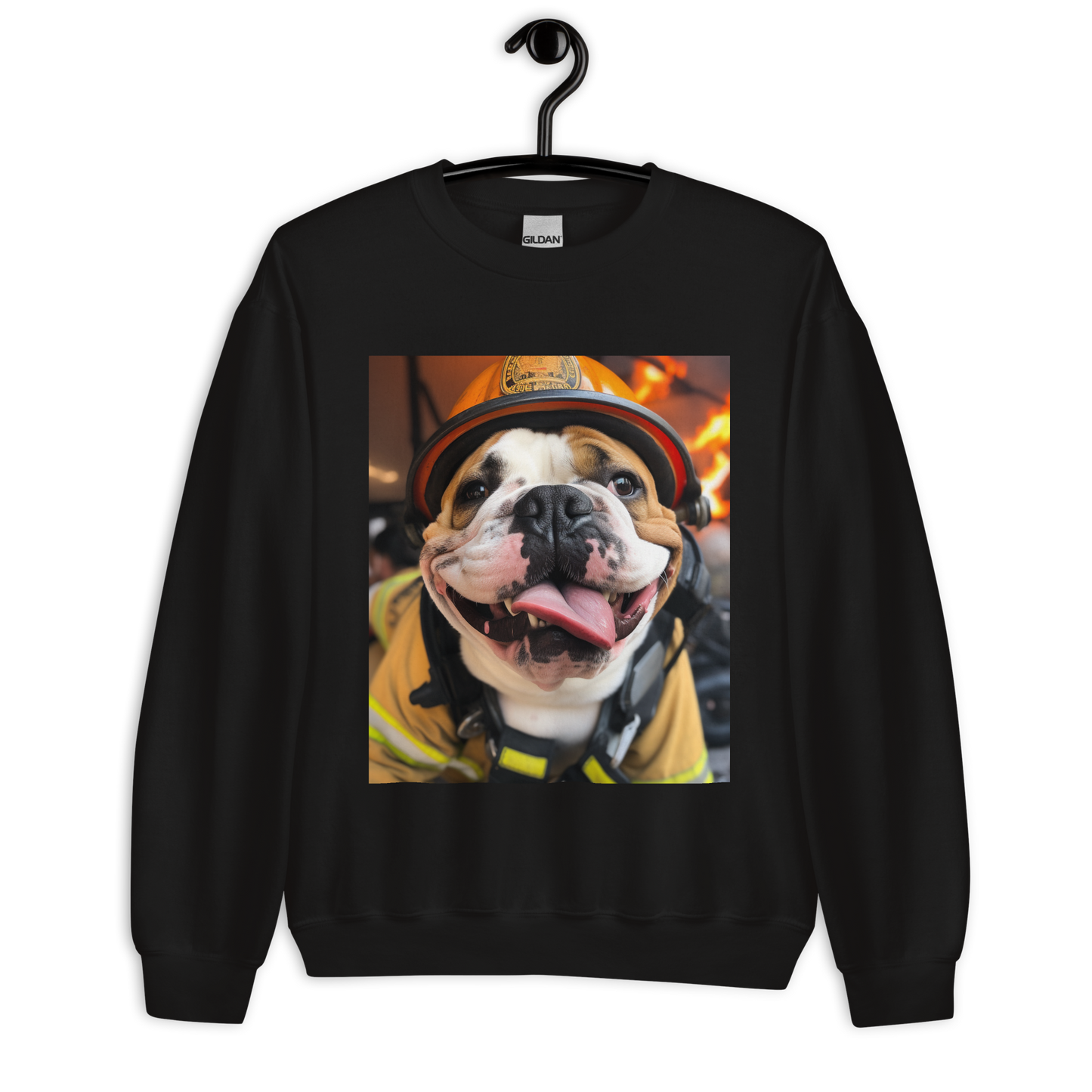 Bulldog Firefighter Unisex Sweatshirt