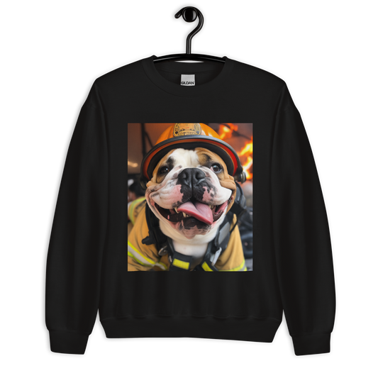 Bulldog Firefighter Unisex Sweatshirt