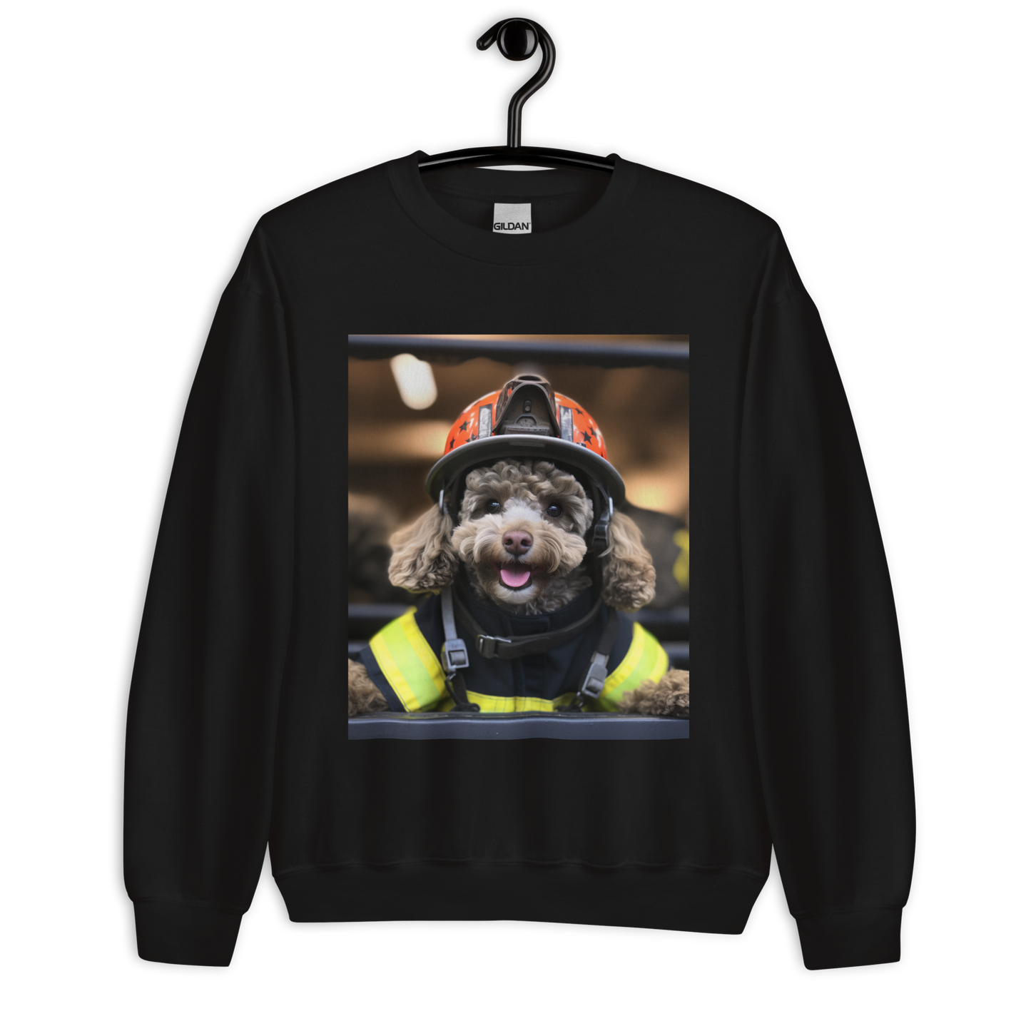 Poodle Firefighter Unisex Sweatshirt