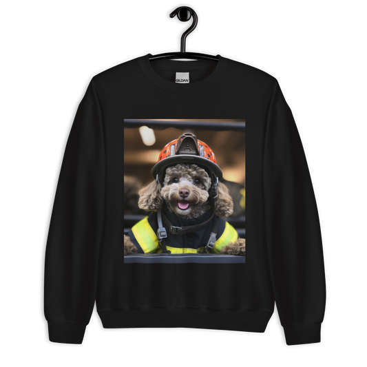 Poodle Firefighter Unisex Sweatshirt