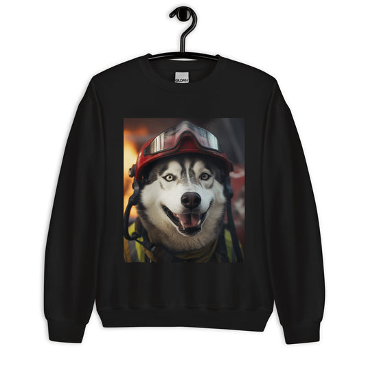 Siberian Husky Firefighter Unisex Sweatshirt