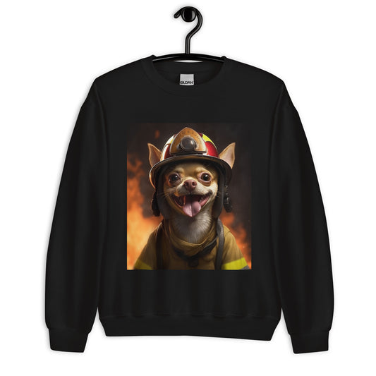 Chihuahua Firefighter Unisex Sweatshirt